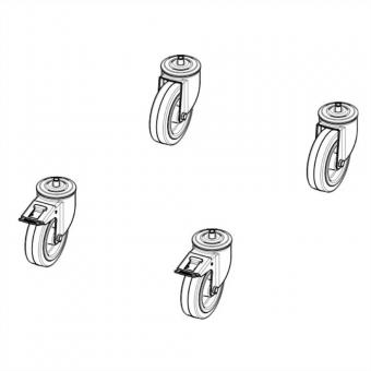 Lenkrollen mit 2 Feststellern, Varistar CP Lenkrollen 125 400kg 