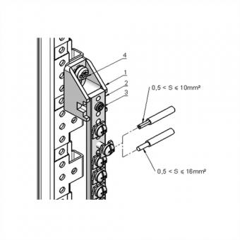 EARTHING RAIL 2000MM-133PTS 