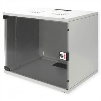 19-Zoll Wandgehäuse Basic 9 HE, 540x400 BxT Bausatz grau 