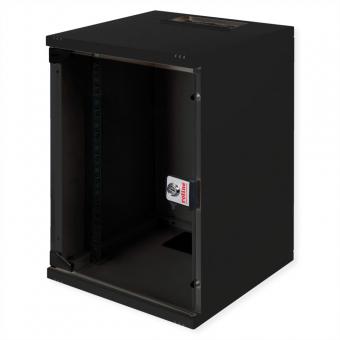 10-Zoll Wandgehäuse 9 HE, 312x300 BxT schwarz 