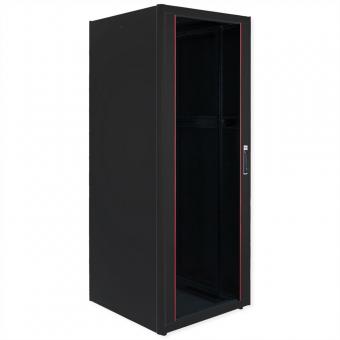 19-Zoll Netzwerkschrank Pro 42 HE, 800x800 BxT Glastür schwarz 