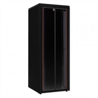 19-Zoll Netzwerkschrank Pro 47 HE, 800x800 BxT Glastür schwarz 