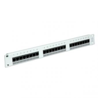 19-Zoll-Patchpanel, Kat. 5e, 24 Ports, ungeschirmt 