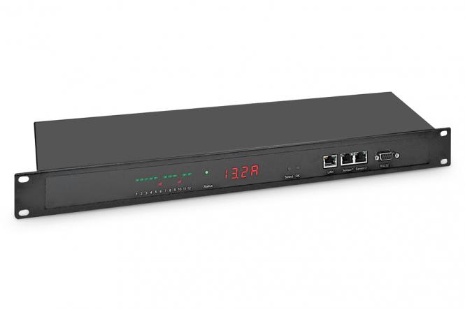 GUDE Smart PDU, 1U, Outlet Monitored + Switched, Eingang 1x16A, Ausgänge 12 x C13 