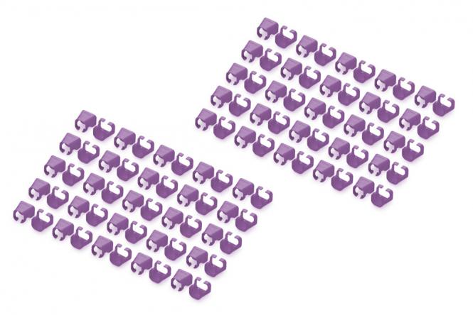 Farbclips für Patchkabel, Violett 