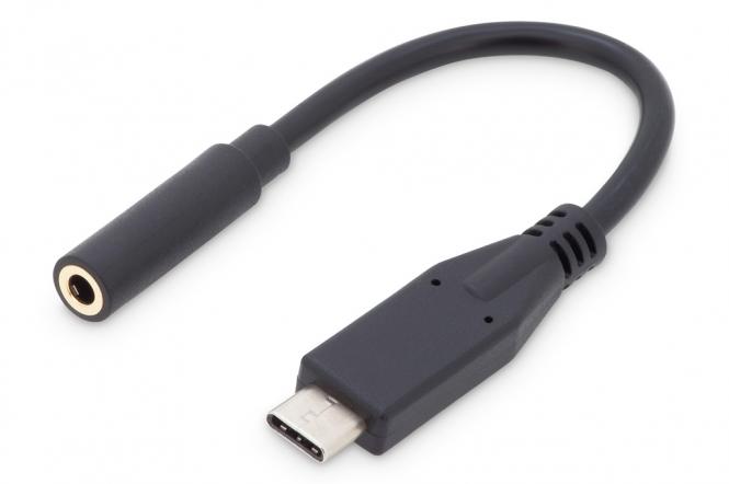USB Type-C Audio Adapter / Konverter, Type-C/St auf 3.5mm Klinke/Bu 