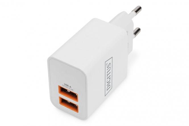 USB Ladegerät 2x USB-A, 15,5W 