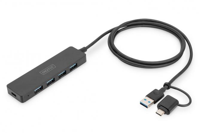 USB 3.0 Hub 4-Port, Slim Line 