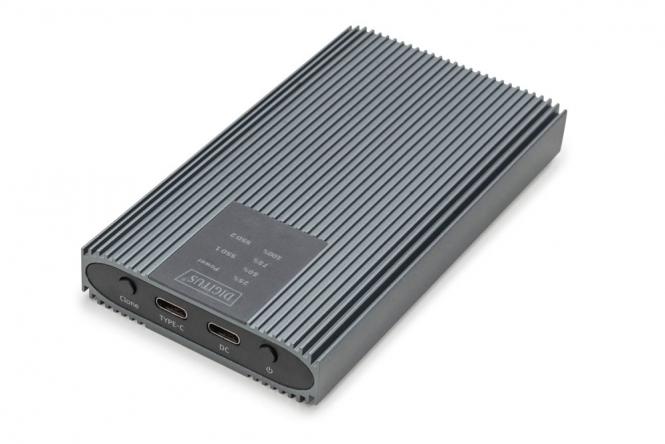 USB M.2 NVMe Klonstation, SSD, NVMe, 20Gbits, USB 3.2 Gen2, Aluminium, werkzeugfrei 