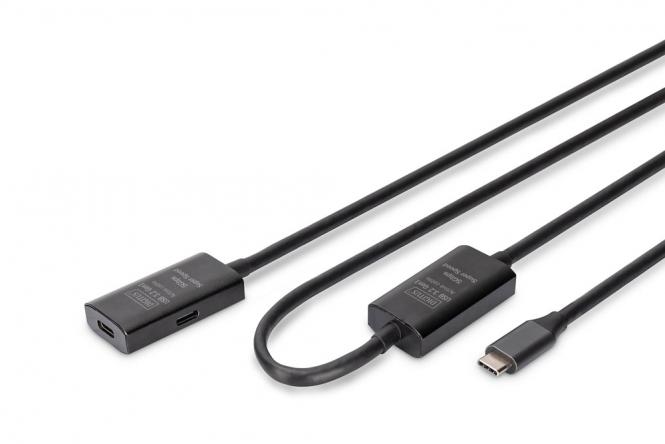 Aktives USB 3.2 Gen1 5G Verlängerungskabel, USB-C zu USB-C, 10m 