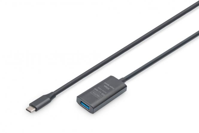 Aktives USB 3.2 Gen1 5G Verlängerungskabel, USB-C zu USB-A, 5m 