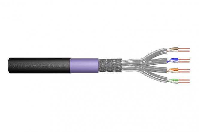 Cat.7 S/FTP Erdverlegekabel, 1000m, simplex, PE 