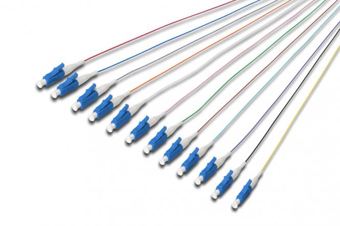 durchgefärbte LC simplex OS2 Pigtails 