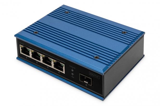 4-Port 10/100Base-TX to 100Base-FX Industrial Ethernet Switch 