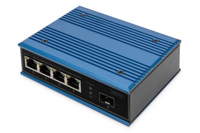 4-Port 10/100Base-TX to 100Base-FX Industrial Ethernet Switch 