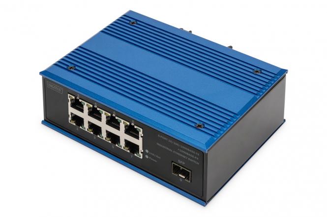 8-port 10/100/1000BASE-TX+1000Base-FX Industrial Ethernet Switch 