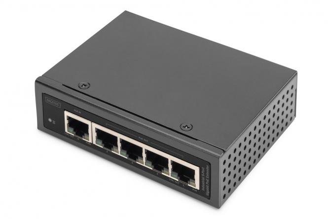 Industrial 5-Port Gigabit PoE Extender 