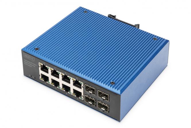 Industrial 8+4 -Port Gigabit PoE Switch 