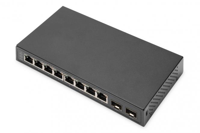 8-Port Gigabit + 2 Gigabit SFP Ports 
