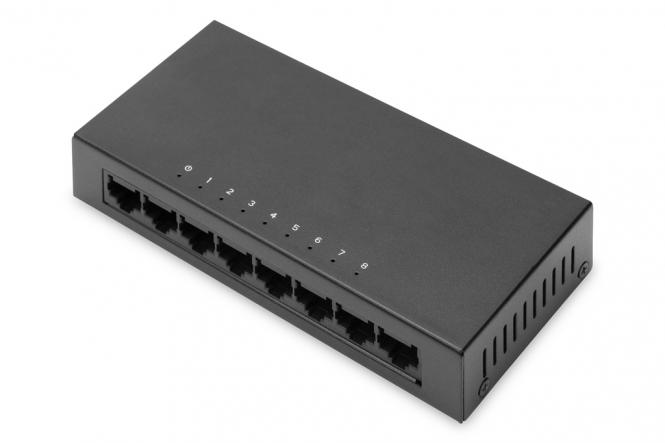 8-Port Switch, 10/100 Mbps Fast Ethernet, Unmanaged 