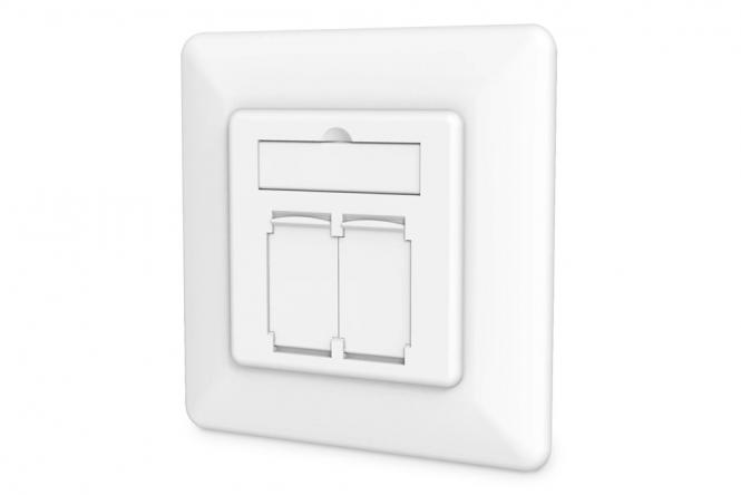 Cat. 6A Klasse EA Netzwerkdose, designkompatibel, geschirmt, unterputz 