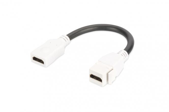 HDMI 2.0 Keystone Modul mit 12cm Zuleitung (Buchse/Buchse) 