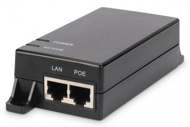 Gigabit Ethernet PoE Injektor, 802.3af, 15,4W 