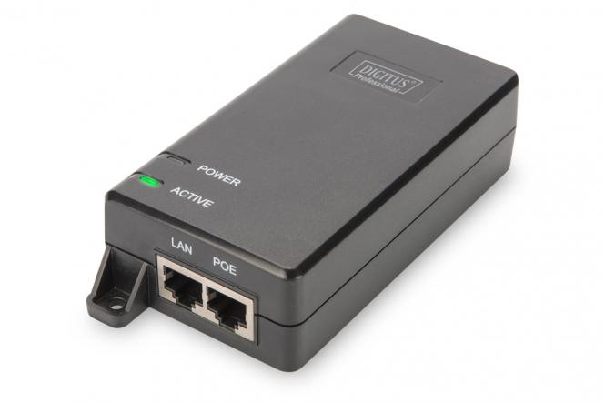 Gigabit Ethernet PoE+ Injektor, 802.3at, 30W 