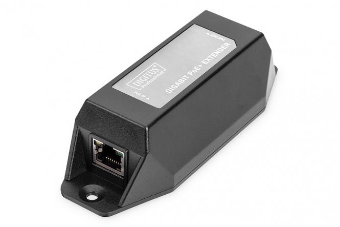 Gigabit Ethernet PoE+ Repeater, 802.3at, 22W 