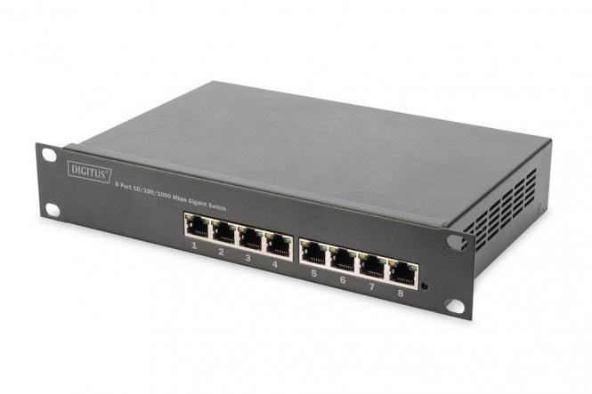 Commutateur PoE+ Gigabit Ethernet 10 pouces 8 ports, L2+ Managed 