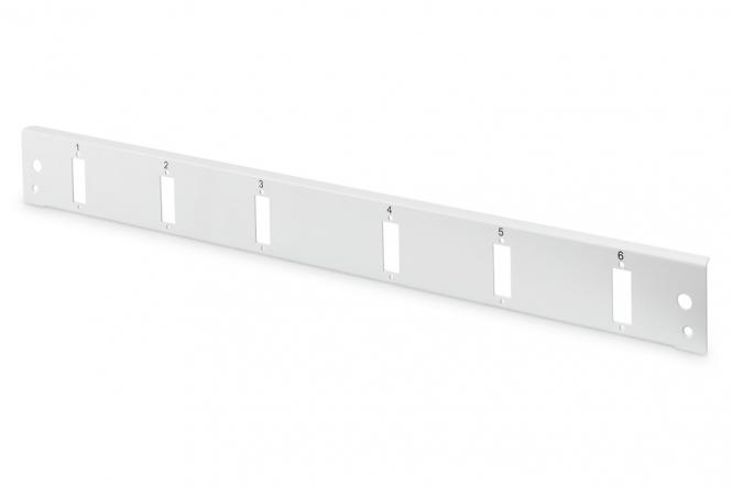 Glasfaser Spleißbox Frontblende, Schnellverschluss, 6x SC DX, 1HE 