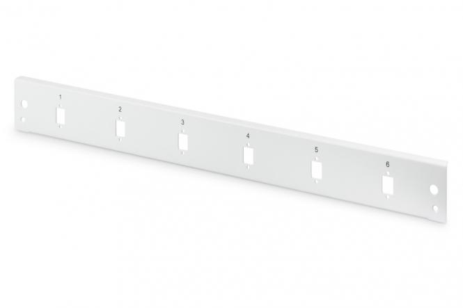 Glasfaser Spleißbox Frontblende, Schnellverschluss, 6x SC SX, LC DX 