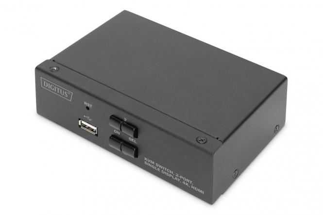 KVM-Switch, 2-Port, Single-Display, 4K, HDMI® 