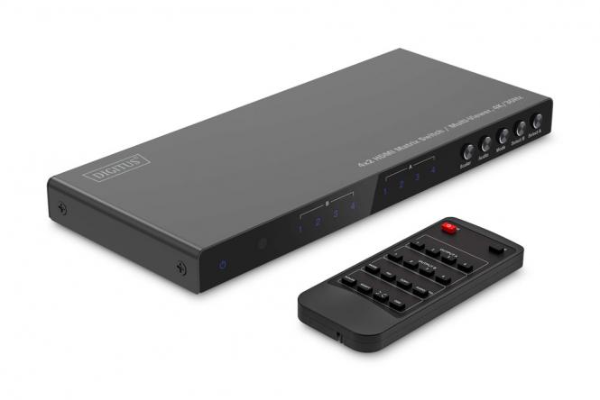 4x2 HDMI Matrix Switch, Multi-Viewer, 4K, 30Hz 