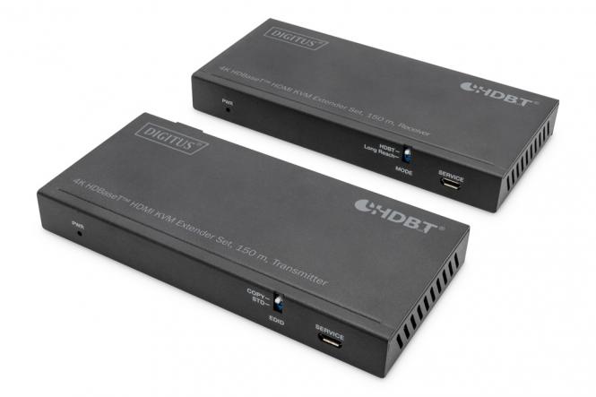 4K HDBaseT HDMI KVM Extender Set, 150m 