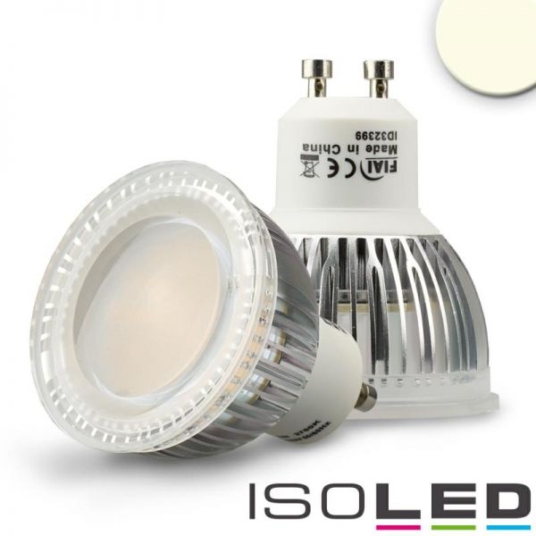 LED Strahler, 6W, GU10, Glas diffus, 120° 