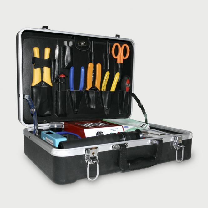 Professioneller Fiberoptik Epoxid-Werkzeugkoffer für SC/ST/FC- und LC-Stecker 
