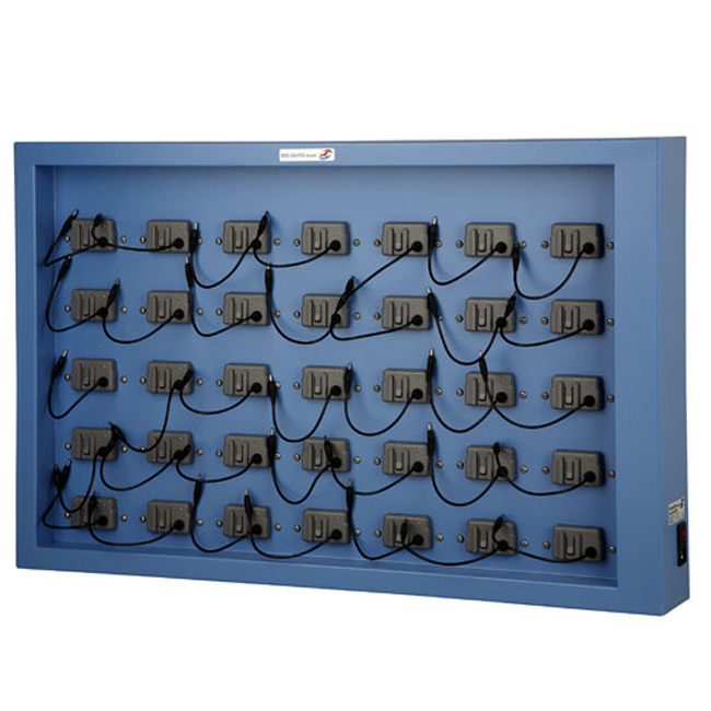 Ladetafel für 35 Helmlampen, Standard-Ladesystem 