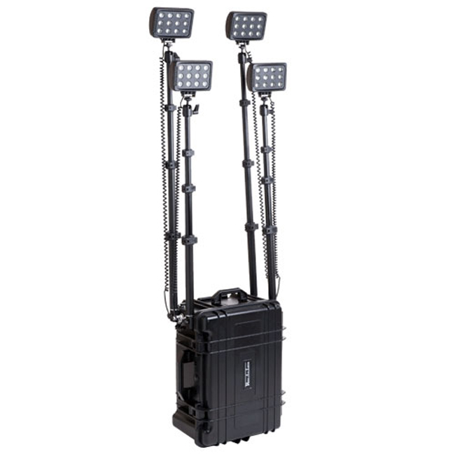 Mobiles LED Flutlicht mit Akku, 144W 