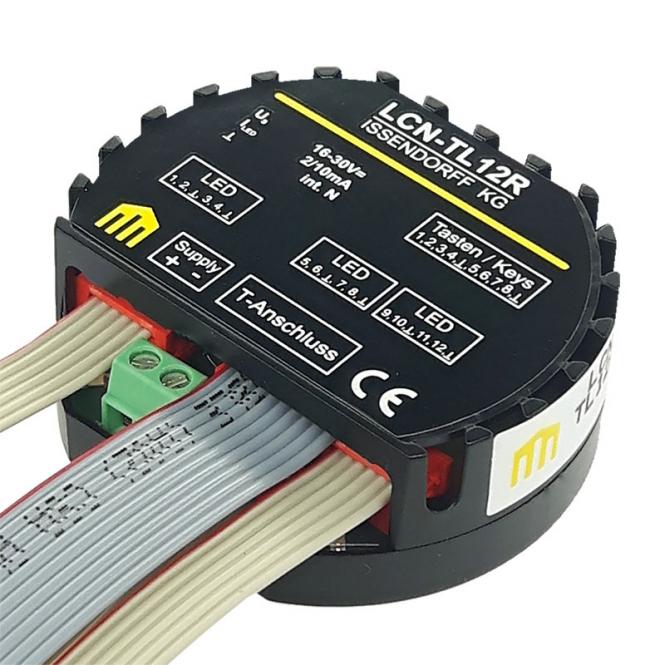 Tableau-Adapter für 12 LEDs und 8 Tasten, UP-Dose, gem. Kathode (-) 