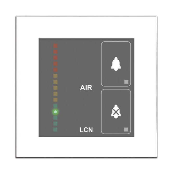 Intelligenter CO²-Sensor mit bis zu vier kapazitiven Sensorflächen, weiß 