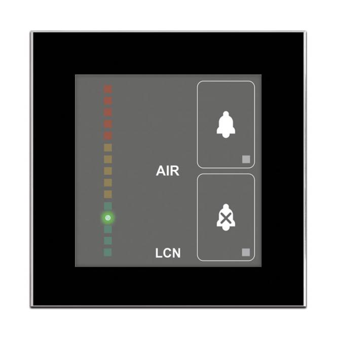 Intelligenter CO²-Sensor mit bis zu vier kapazitiven Sensorflächen, schwarz 