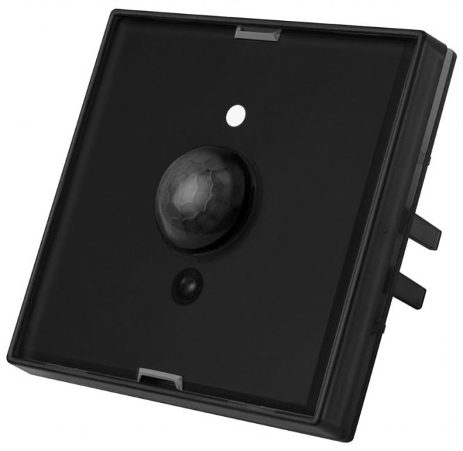 Universalsensor 55mm, Temp., Helligkeit, Feuchte, Bewegung, IR-Empfang, schwarz 