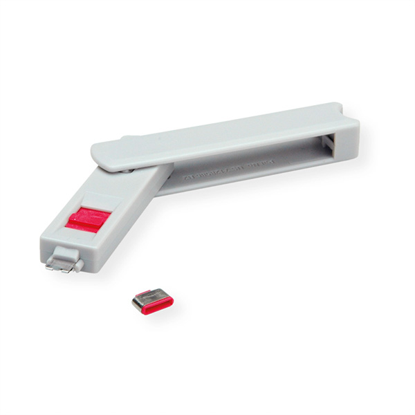 USB Typ C Port Blocker, 1x Schloss und 1x Schlüssel 