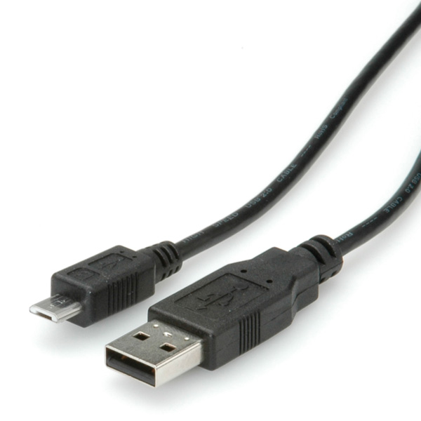 USB 2.0 Kabel, USB A Stecker zu Micro USB B Stecker 