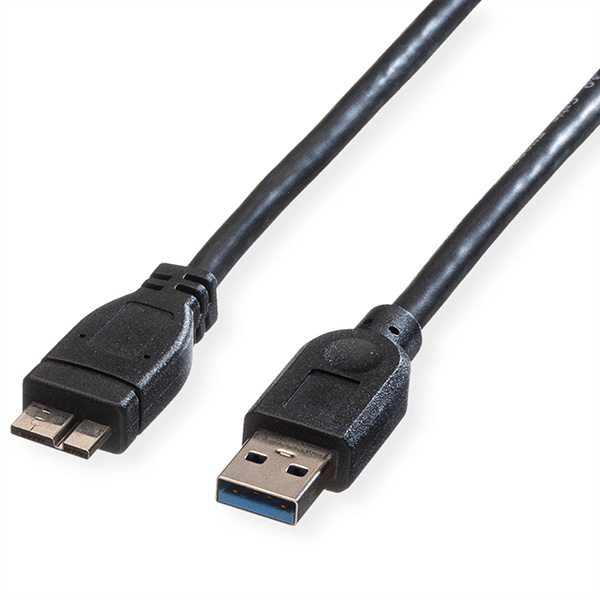 USB 3.0 Kabel, A Stecker zu Micro A Stecker, 0,8m 