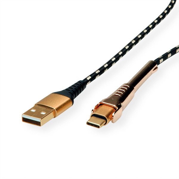 GOLD USB 2.0 Sync- und Ladekabel, Typ A zu C, ST/ST 