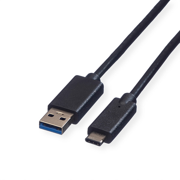 USB 3.1 Kabel, A zu C, Stecker/Stecker, 0,5m 
