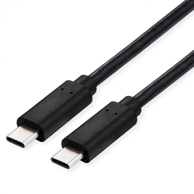 USB4 Gen2x2 Kabel, CC, ST/ST, 20Gbit/s, 100W, schwarz, 2m 