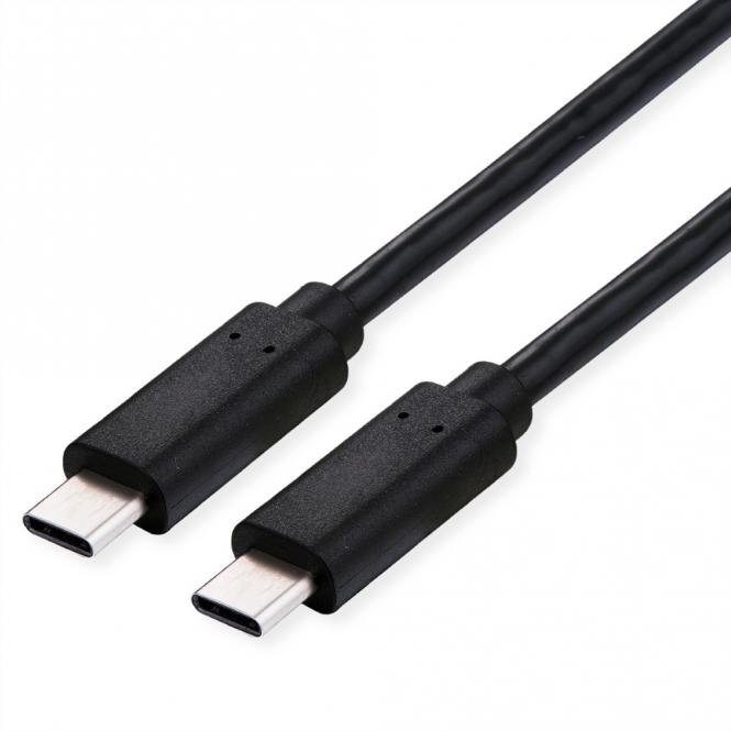 USB4 Gen3x2 Kabel, CC, ST/ST, 40Gbit/s, 240W, schwarz, 0,5m 